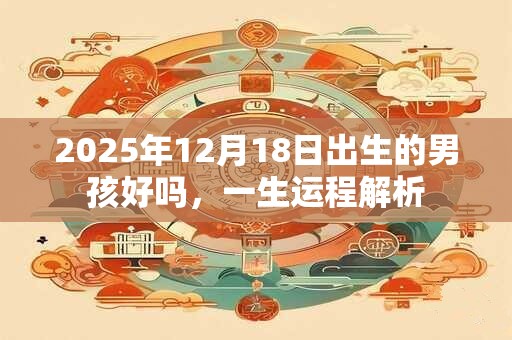 2025年12月18日出生的男孩好吗，一生运程解析