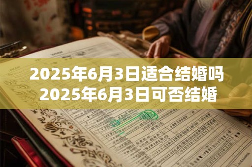 2025年6月3日适合结婚吗 2025年6月3日可否结婚