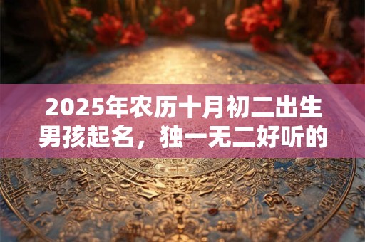 2025年农历十月初二出生男孩起名，独一无二好听的男孩名字