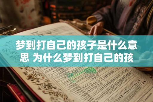 梦到打自己的孩子是什么意思 为什么梦到打自己的孩子