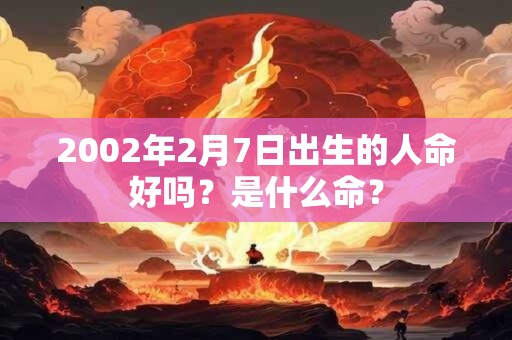 2002年2月7日出生的人命好吗？是什么命？