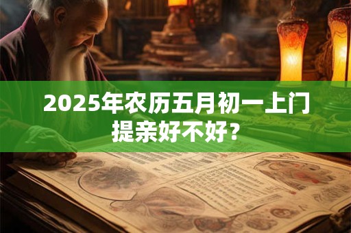 2025年农历五月初一上门提亲好不好？
