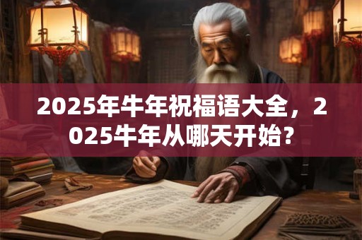 2025年牛年祝福语大全，2025牛年从哪天开始？