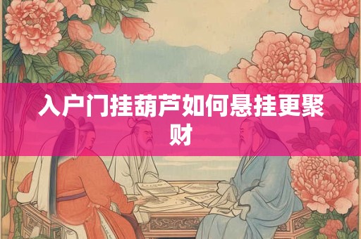 入户门挂葫芦如何悬挂更聚财