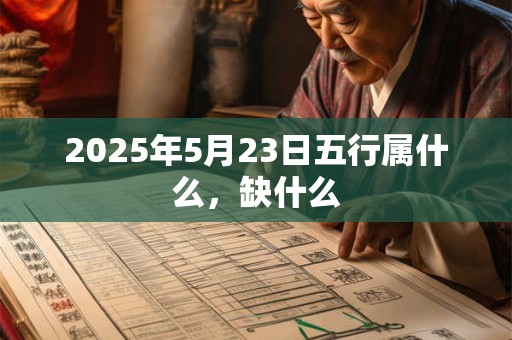 2025年5月23日五行属什么，缺什么