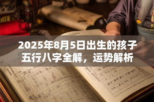 2025年8月5日出生的孩子五行八字全解，运势解析