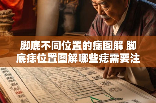 脚底不同位置的痣图解 脚底痣位置图解哪些痣需要注意