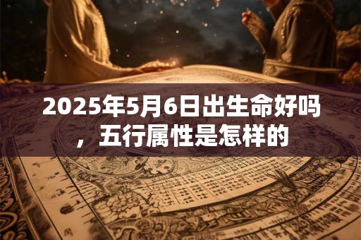 2025年5月6日出生命好吗，五行属性是怎样的