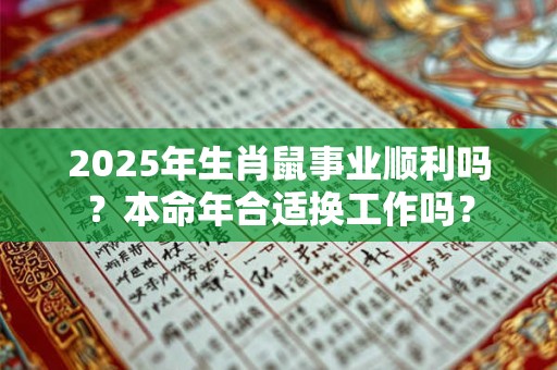 2025年生肖鼠事业顺利吗？本命年合适换工作吗？