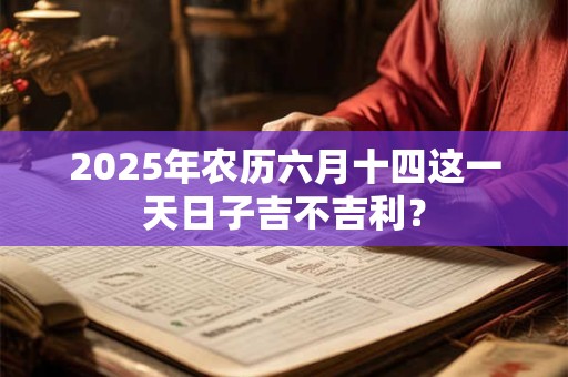 2025年农历六月十四这一天日子吉不吉利？