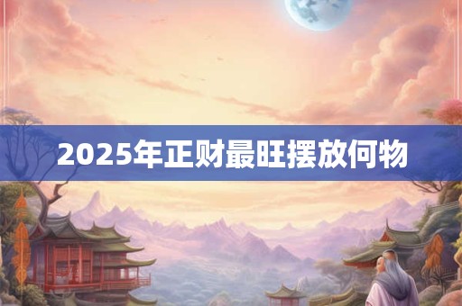 2025年正财最旺摆放何物