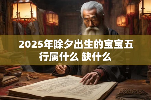 2025年除夕出生的宝宝五行属什么 缺什么