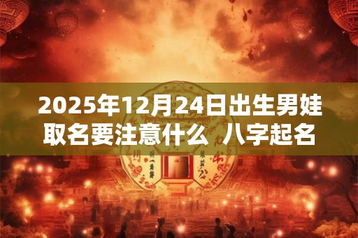 2025年12月24日出生男娃取名要注意什么  八字起名