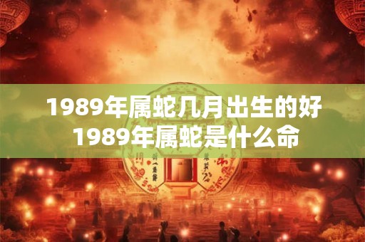 1989年属蛇几月出生的好 1989年属蛇是什么命
