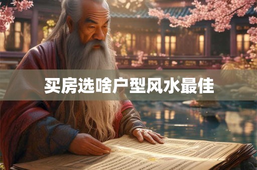 买房选啥户型风水最佳