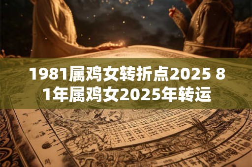 1981属鸡女转折点2025 81年属鸡女2025年转运