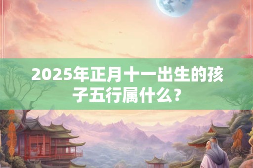 2025年正月十一出生的孩子五行属什么？