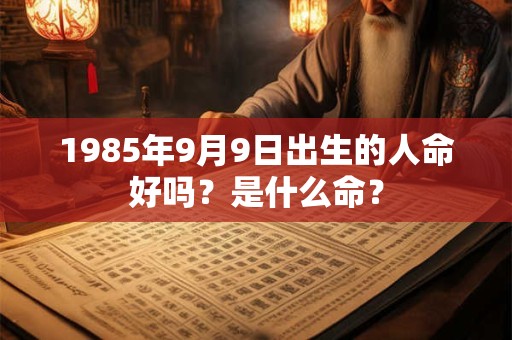 1985年9月9日出生的人命好吗?是什么命? 1985年9月9日出生的人命好吗?是什么命?