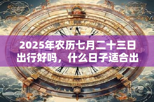 2025年农历七月二十三日出行好吗,什么日子适合出门? 2025年农历七月二十三日出行好吗,什么日子适合出门?