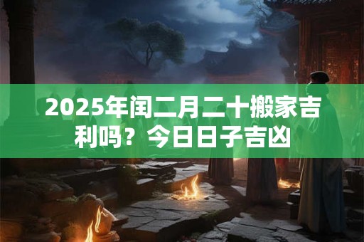 2025年闰二月二十搬家吉利吗？今日日子吉凶