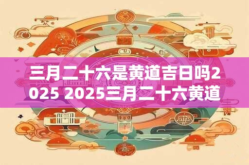 三月二十六是黄道吉日吗2025 2025三月二十六黄道吉日