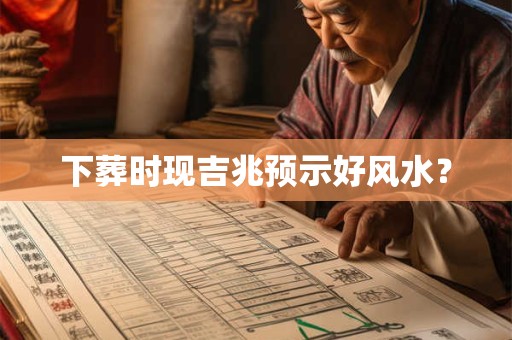 下葬时现吉兆预示好风水？