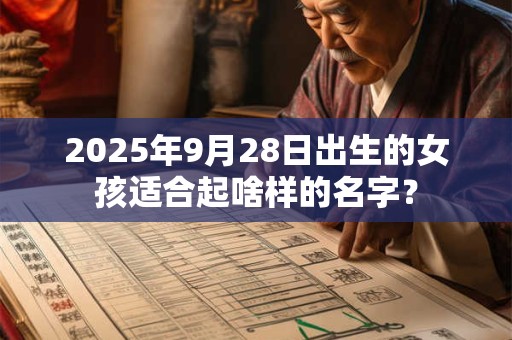 2025年9月28日出生的女孩适合起啥样的名字? 2025年9月28日出生的女孩适合起啥样的名字?