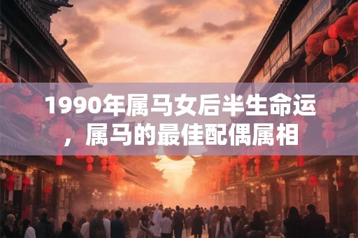 1990年属马女后半生命运，属马的最佳配偶属相