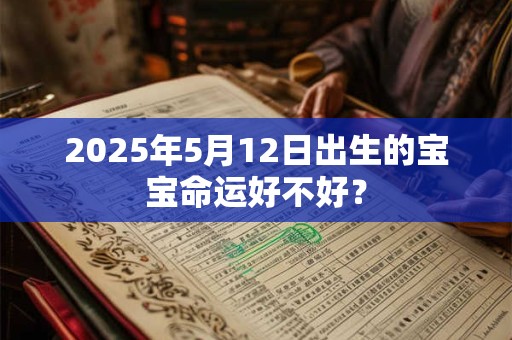 2025年5月12日出生的宝宝命运好不好？