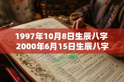 1997年10月8日生辰八字 2000年6月15日生辰八字 1997年10月8日生辰八字 2000年6月15日生辰八字