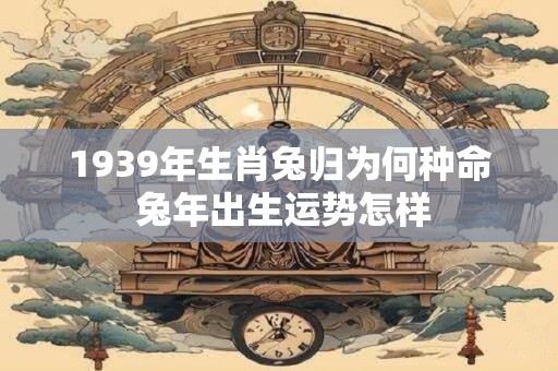 1939年生肖兔归为何种命 兔年出生运势怎样