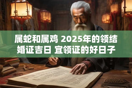 属蛇和属鸡 2025年的领结婚证吉日 宜领证的好日子