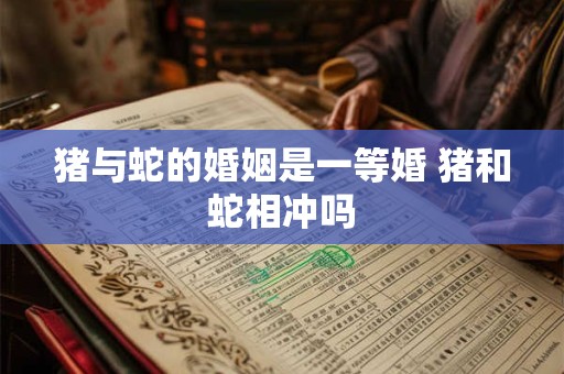 猪与蛇的婚姻是一等婚 猪和蛇相冲吗
