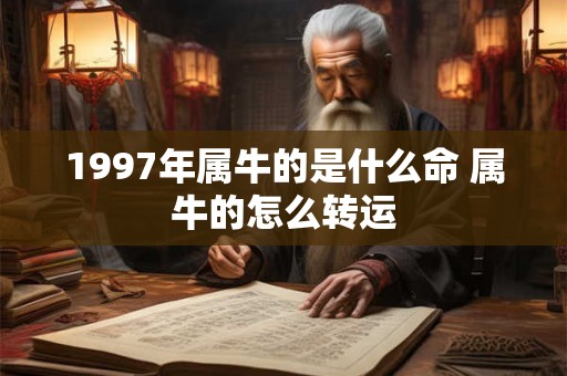 1997年属牛的是什么命 属牛的怎么转运