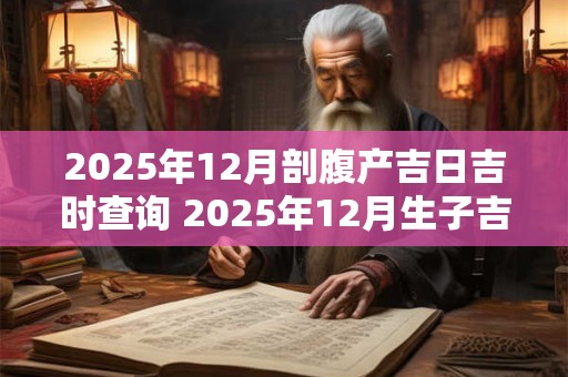 2025年12月剖腹产吉日吉时查询 2025年12月生子吉日