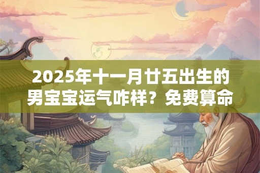 2025年十一月廿五出生的男宝宝运气咋样？免费算命