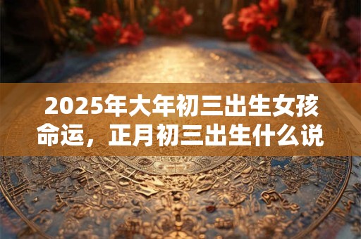 2026年大年初三出生女孩命运,正月初三出生什么说法? 2026年大年初三出生女孩命运,正月初三出生什么说法?