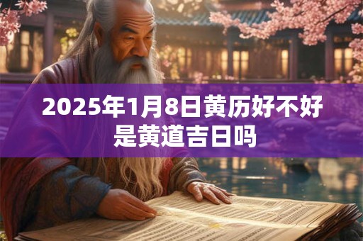 2026年1月8日黄历好不好 是黄道吉日吗 2026年1月8日黄历好不好 是黄道吉日吗