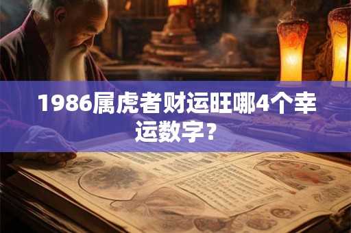 1986属虎者财运旺哪4个幸运数字？