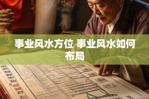 事业风水方位 事业风水如何布局