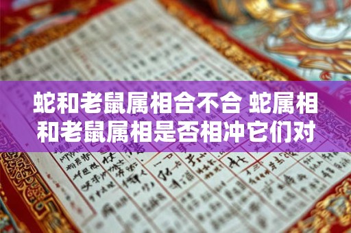 蛇和老鼠属相合不合 蛇属相和老鼠属相是否相冲它们对人的命运会产生何种影响