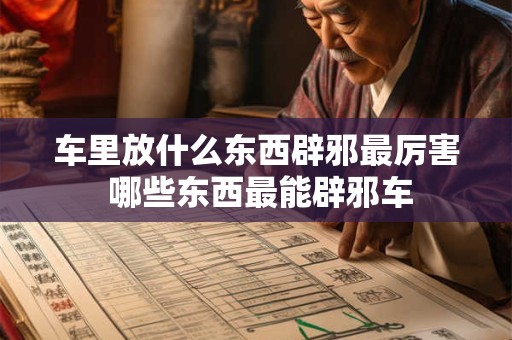 车里放什么东西辟邪最厉害 哪些东西最能辟邪车