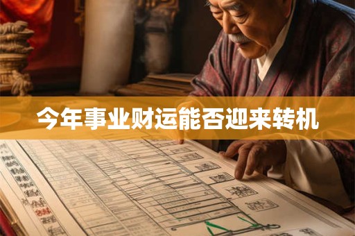 今年事业财运能否迎来转机