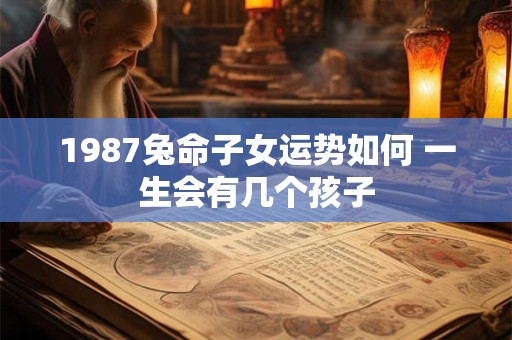 1987兔命子女运势如何 一生会有几个孩子