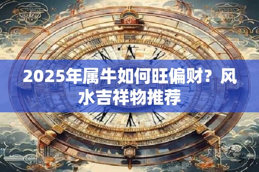 详细阅读:2025年属牛如何旺偏财?风水吉祥物推荐 2025年属牛如何旺偏财?风水吉祥物推荐