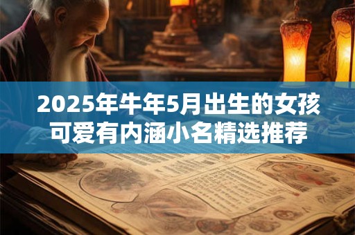 2025年牛年5月出生的女孩可爱有内涵小名精选推荐