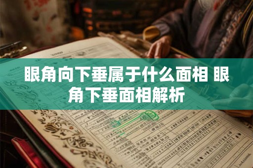 眼角向下垂属于什么面相 眼角下垂面相解析