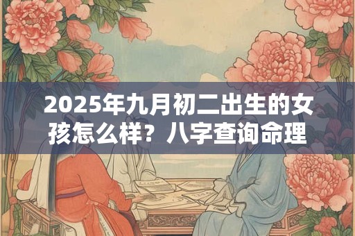 2025年九月初二出生的女孩怎么样？八字查询命理
