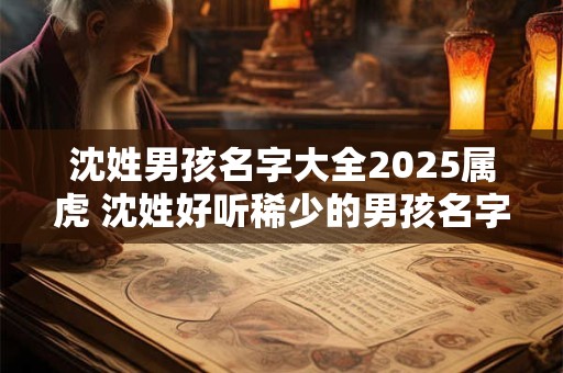 沈姓男孩名字大全2025属虎 沈姓好听稀少的男孩名字