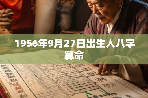 1956年9月27日出生人八字算命 1956年9月27日出生人八字算命